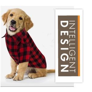 Intelligent Design Plaid Shirt Red Buffalo Dog Pajama